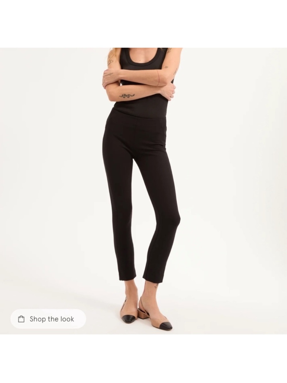 Veronica Beard—Black Slim Ponte Ankle Pants, Sz 0 XS